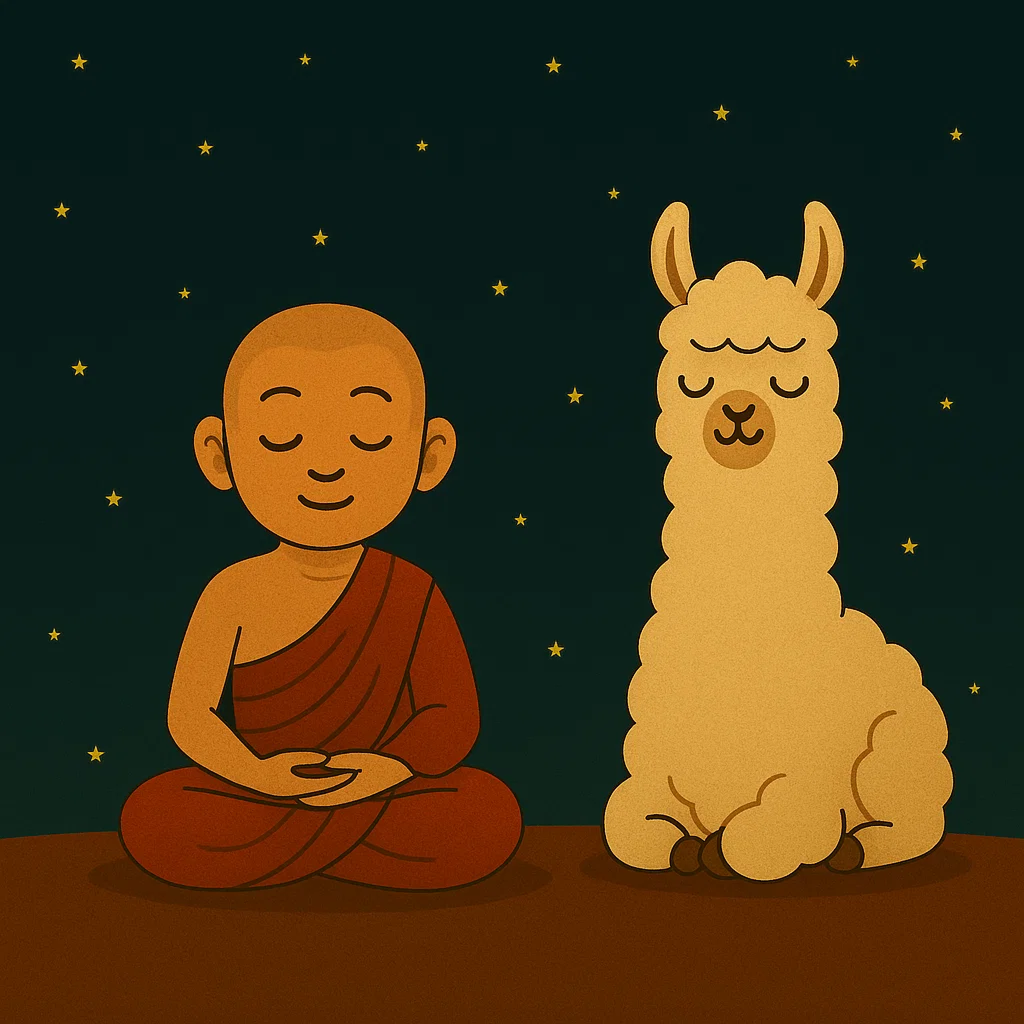 Lama vs Llama illustration